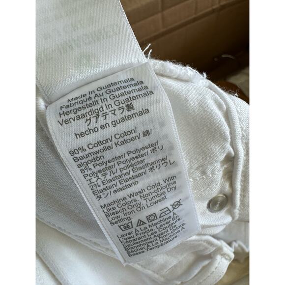 J. Crew 10" Vintage Straight Denim Jeans White Button Fly Women Sz 25 Tall NWT - Picture 8 of 10